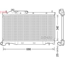 Chladič motora DENSO DRM36023