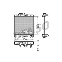 Chladič motora DENSO DRM40004