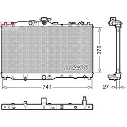 Chladič motora DENSO DRM44050