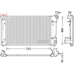 Chladič motora DENSO DRM50098