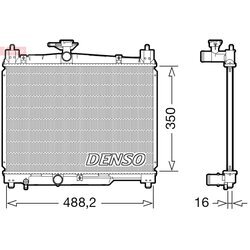 Chladič motora DENSO DRM50101