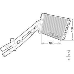 Výmenník tepla vnútorného kúrenia DENSO DRR09043