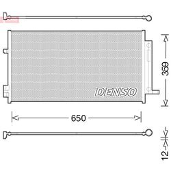 Kondenzátor klimatizácie DENSO DCN06016