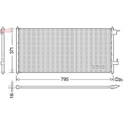 Kondenzátor klimatizácie DENSO DCN10030