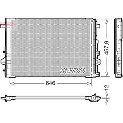 Kondenzátor klimatizácie DENSO DCN17059
