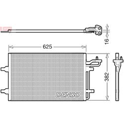 Kondenzátor klimatizácie DENSO DCN33009