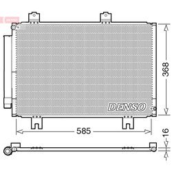 Kondenzátor klimatizácie DENSO DCN40020