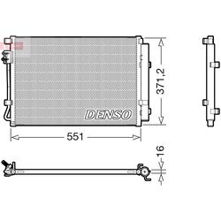 Kondenzátor klimatizácie DENSO DCN41022