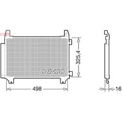 Kondenzátor klimatizácie DENSO DCN50028