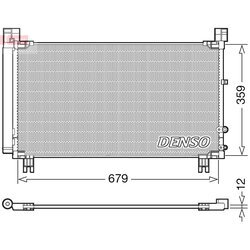 Kondenzátor klimatizácie DENSO DCN50053 - obr. 1