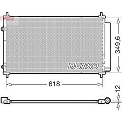 Kondenzátor klimatizácie DENSO DCN50117