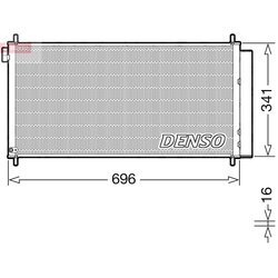 Kondenzátor klimatizácie DENSO DCN50121