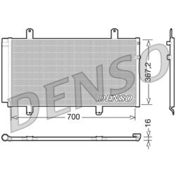 Kondenzátor klimatizácie DENSO DCN51004