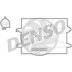 Ventilátor chladenia motora DENSO DER10004