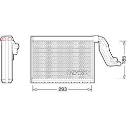 Výparník klimatizácie DENSO DEV05001