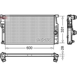 Chladič motora DENSO DRM05014