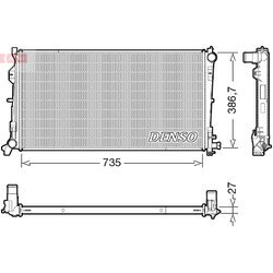 Chladič motora DENSO DRM06040