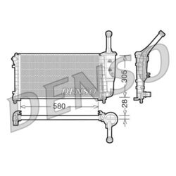 Chladič motora DENSO DRM09106