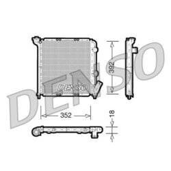 Chladič motora DENSO DRM23026