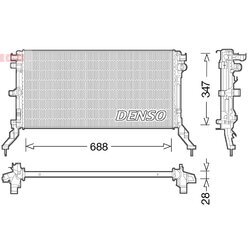 Chladič motora DENSO DRM23039