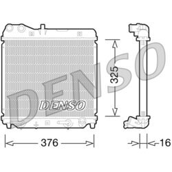 Chladič motora DENSO DRM40026