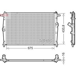 Chladič motora DENSO DRM44054