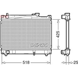 Chladič motora DENSO DRM47030