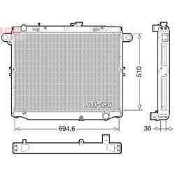 Chladič motora DENSO DRM50139