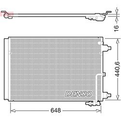 Kondenzátor klimatizácie DENSO DCN02025