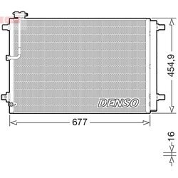 Kondenzátor klimatizácie DENSO DCN02046