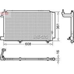 Kondenzátor klimatizácie DENSO DCN10041