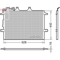 Kondenzátor klimatizácie DENSO DCN17018