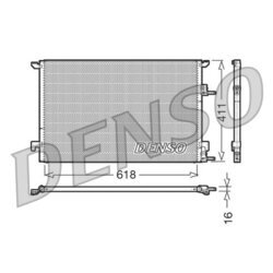 Kondenzátor klimatizácie DENSO DCN25001