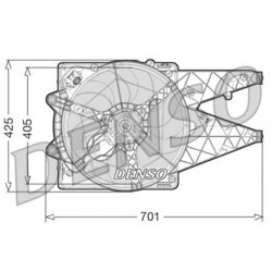 Ventilátor chladenia motora DENSO DER09100