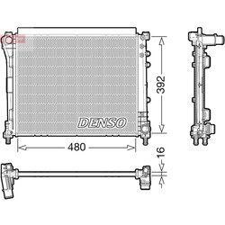 Chladič motora DENSO DRM09006