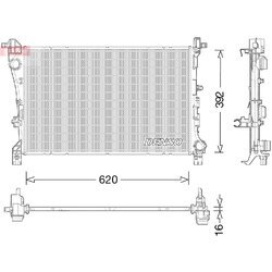 Chladič motora DENSO DRM09046