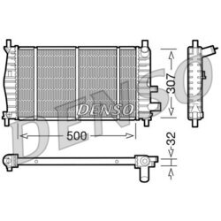 Chladič motora DENSO DRM10042