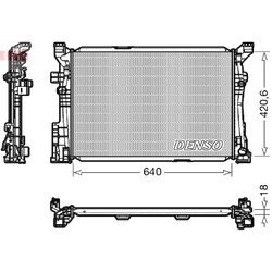 Chladič motora DENSO DRM17096