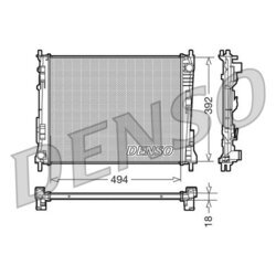 Chladič motora DENSO DRM23078