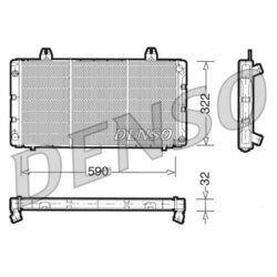 Chladič motora DENSO DRM25001