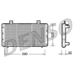 Chladič motora DENSO DRM25003