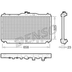 Chladič motora DENSO DRM40001
