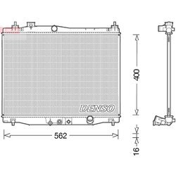 Chladič motora DENSO DRM40046