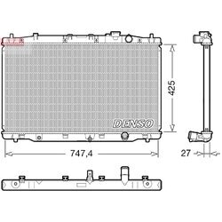 Chladič motora DENSO DRM40052