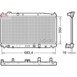 Chladič motora DENSO DRM40053