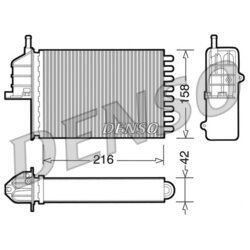 Výmenník tepla vnútorného kúrenia DENSO DRR09080