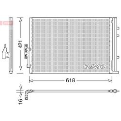 Kondenzátor klimatizácie DENSO DCN05016