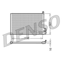 Kondenzátor klimatizácie DENSO DCN10021