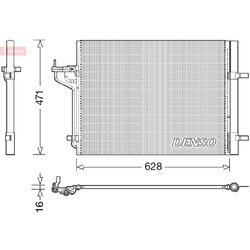 Kondenzátor klimatizácie DENSO DCN10029