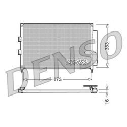 Kondenzátor klimatizácie DENSO DCN40003